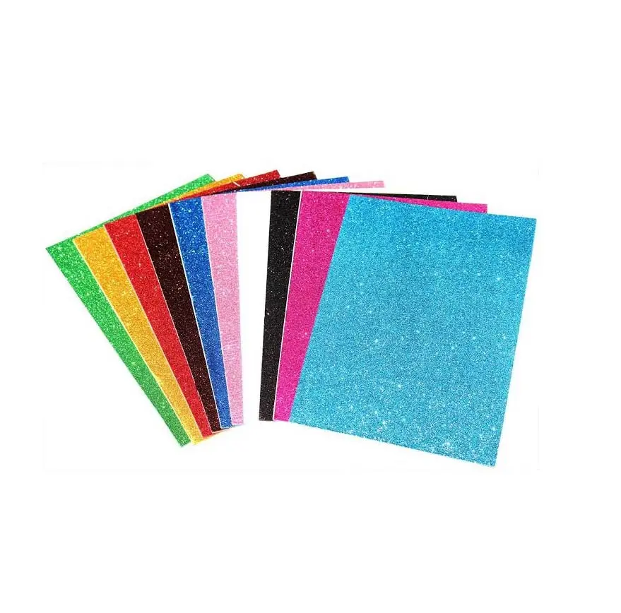 A4 Glitter Foam Sheet Pack (10 Pcs Multicolor Assorted)