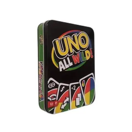 UNO All Wild! Card Game with Metal Tin Box