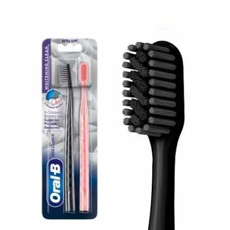 Oral-B Brilliance Whitening Clean Extra Soft Toothbrush (2 Pcs Twin Pack)