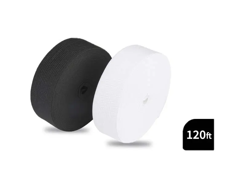 Premium Flat Elastic Band Roll (120 ft)