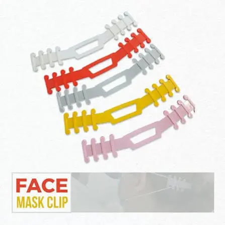 Silicone Face Mask Clip & Ear Strap Adjuster Set (5 Pcs)