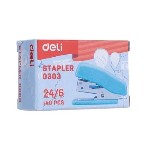 Deli 0303 Desktop Stapler (24/6, Capacity up to 40 Sheets)