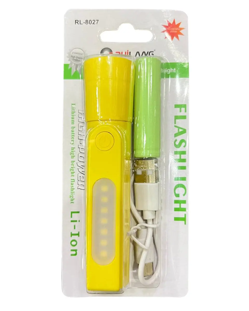 Ruilang RL-8027 Rechargeable LED Flashlight with COB Side Light