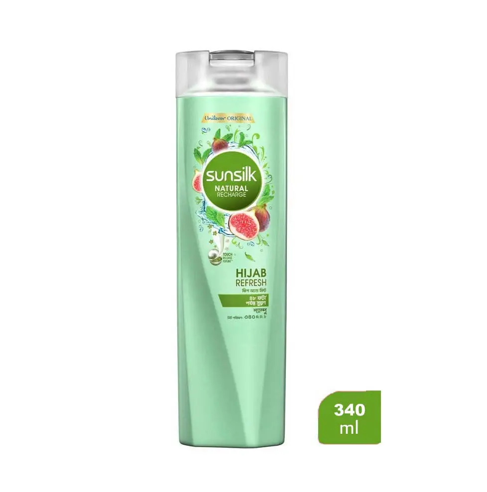 Sunsilk Natural Recharge Hijab Refresh Shampoo - 340ml
