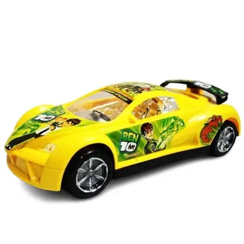 Ben 10 Theme Yellow Toy Racing Car