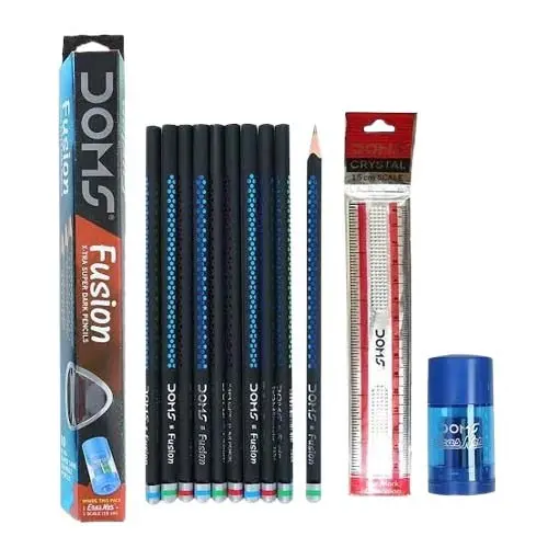DOMS Fusion X-Tra Super Dark Pencils Set
