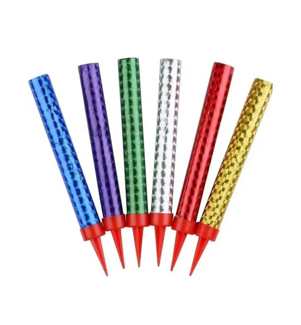 Colorful Birthday Cake Ice Fountain Candles / Sparkler Fireworks