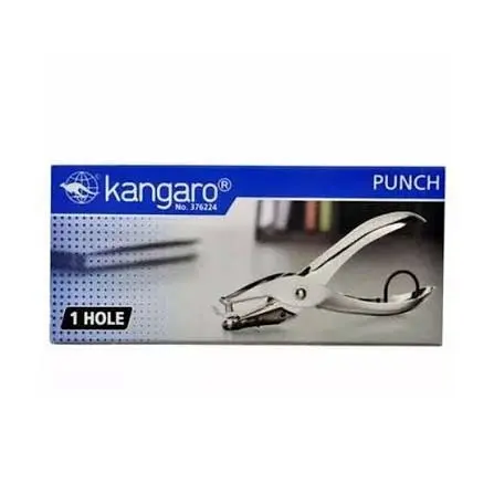 Kangaro 1-Hole Metal Handheld Paper Puncher