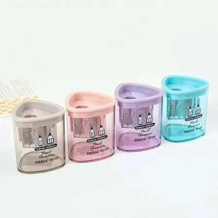 FULIJIA Double Hole Plastic Pencil Sharpener with Container (Model NO.329)