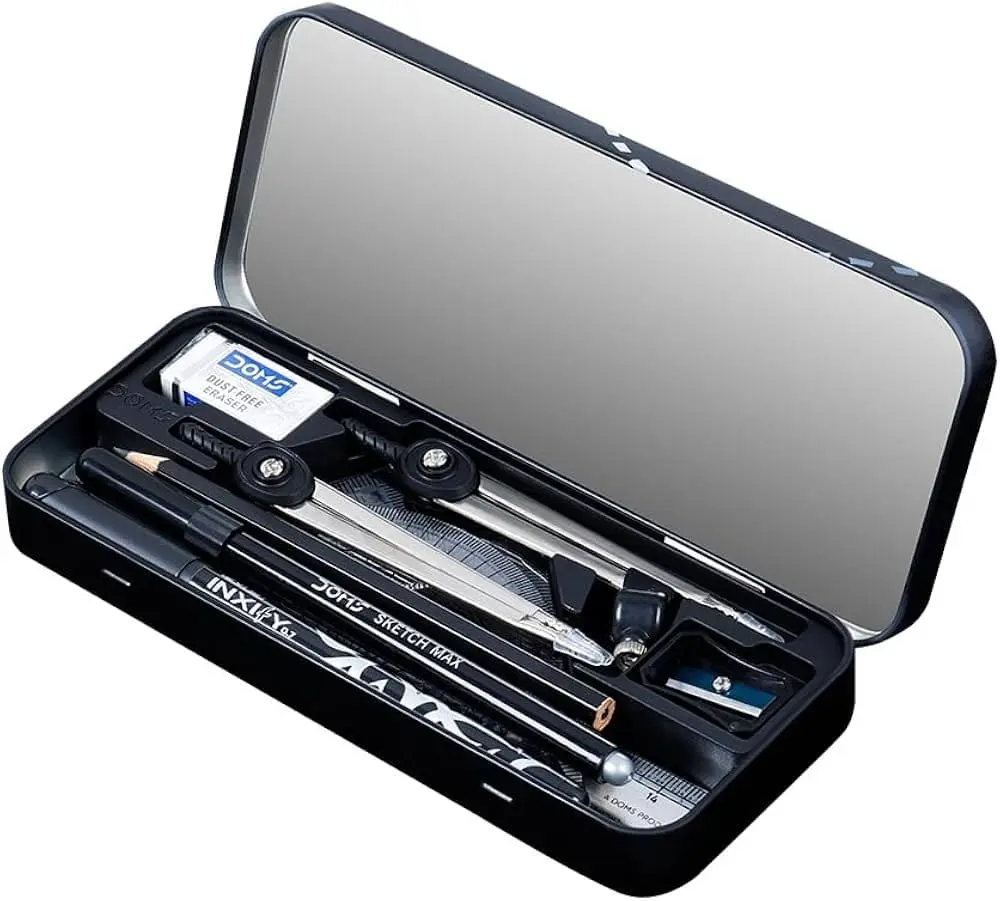 DOMS Mathematical Drawing Instruments Geometry Box Set