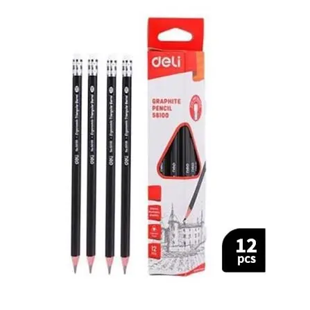 Deli Graphite Pencil 58100 (12 Pcs Box)