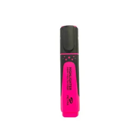 Petra Chisel Tip Pink Highlighter Pen (Single)