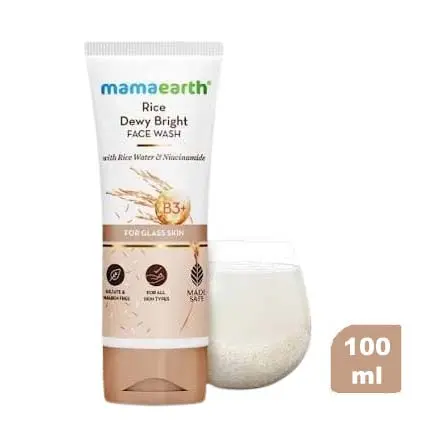 Mamaearth Rice Dewy Bright Face Wash - 100ml