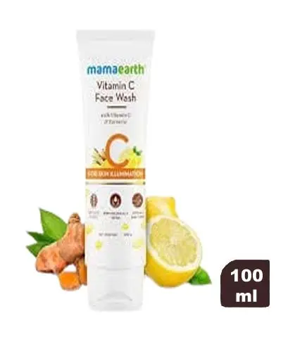 Mamaearth Vitamin C Face Wash with Vitamin C & Turmeric - 100ml
