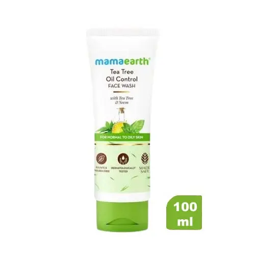 Mamaearth Tea Tree Oil Control Face Wash with Tea Tree & Neem - 100ml