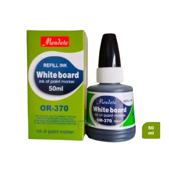 Mondete Whiteboard Marker Refill Ink OR-370 (Black) - 50ml