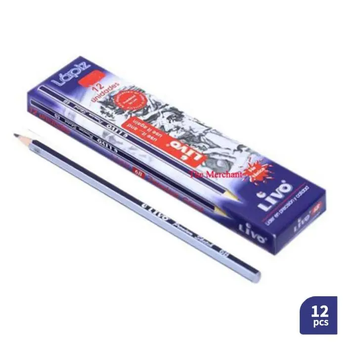 LIVO 6B Graphite Sketching & Drawing Pencils (12 Pcs Box)
