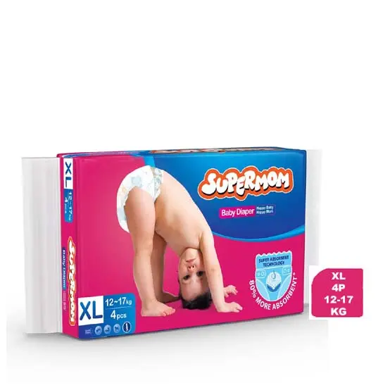 Supermom Baby Diaper Belt System - Extra Large (12-17 kg) 4 Pcs