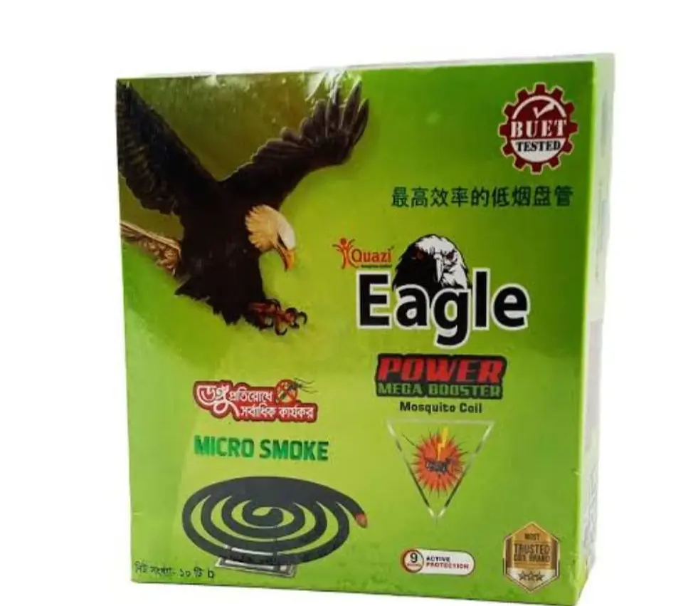 Quazi Eagle Power Mega Booster Mosquito Coil - 10 Pcs