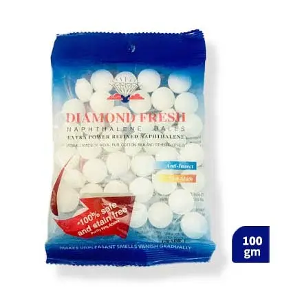 DIAMOND FRESH Extra Power Refined Naphthalene Balls (100 gm)