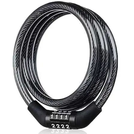 Heavy-Duty 4-Digit Resettable Combination Cable Lock