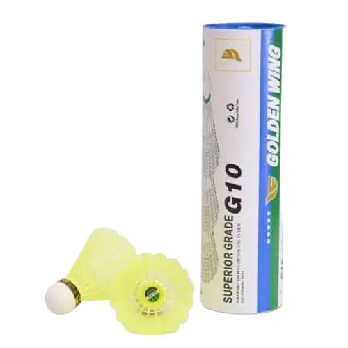 GOLDEN WING G10 Superior Grade Nylon Badminton Shuttlecocks