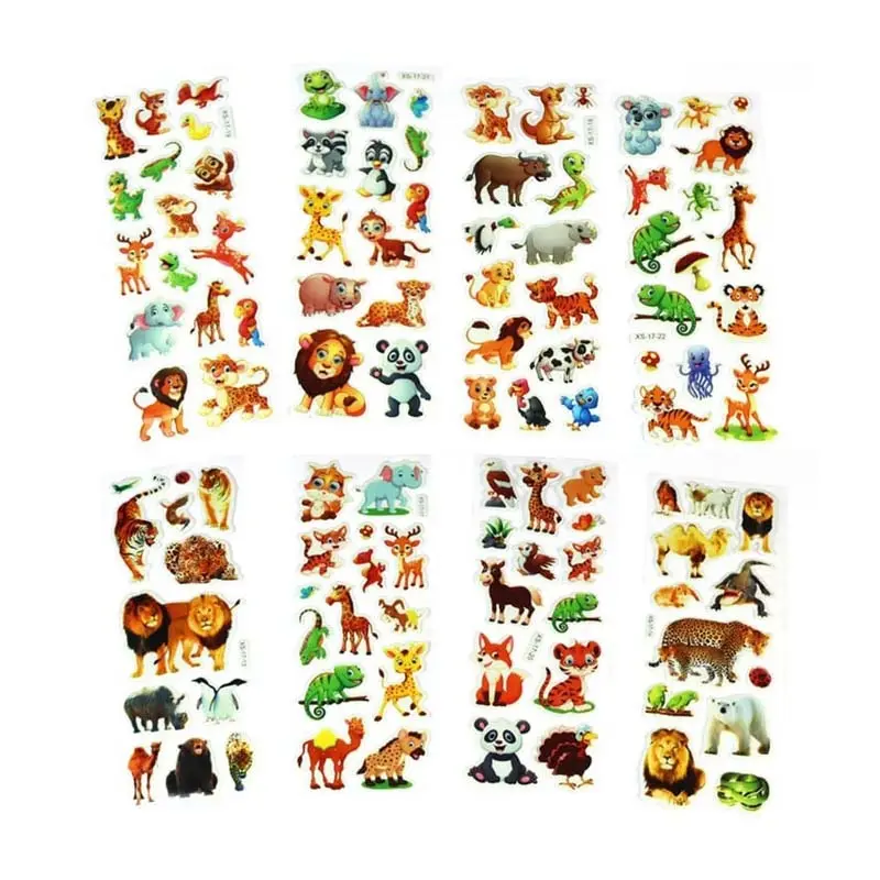 Cute Cartoon Animal Waterproof Stickers Pack