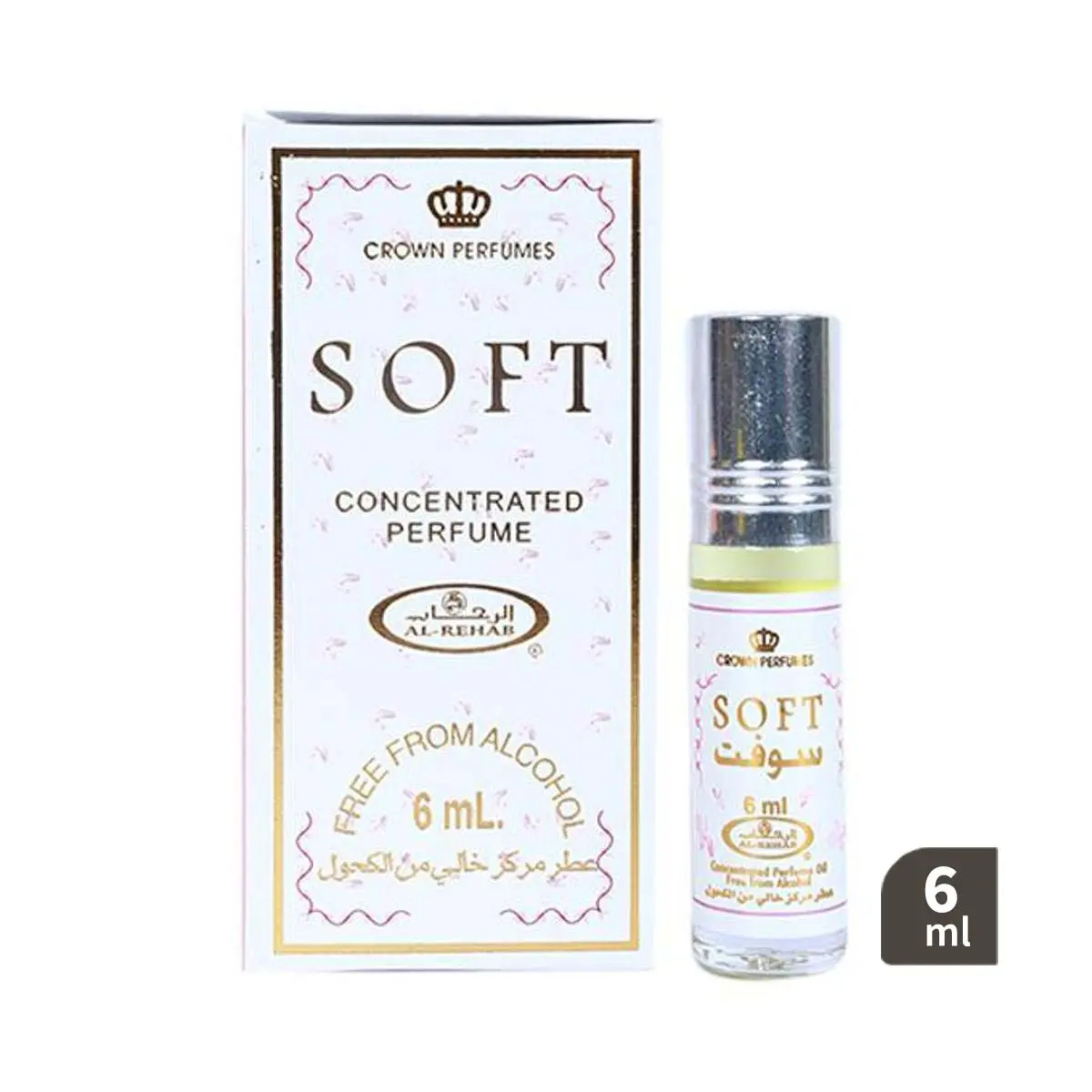 Al-Rehab Soft Concentrated Perfume Oil – Alcohol-Free Roll-On Attar (6 ml)