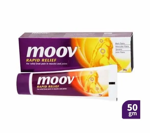 Moov Rapid Relief Pain Relief Ointment – Fast Acting Muscle & Joint Pain Cream (50g)