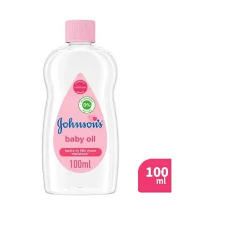 Johnson’s Baby Oil – Locks in 10x More Moisture (100 ml)