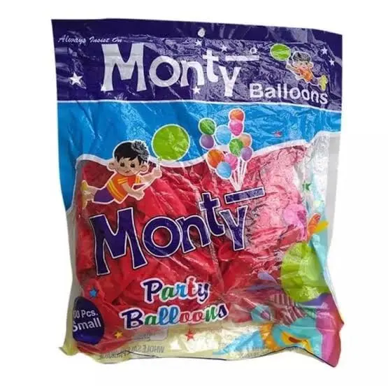 Monty Party Balloons red small