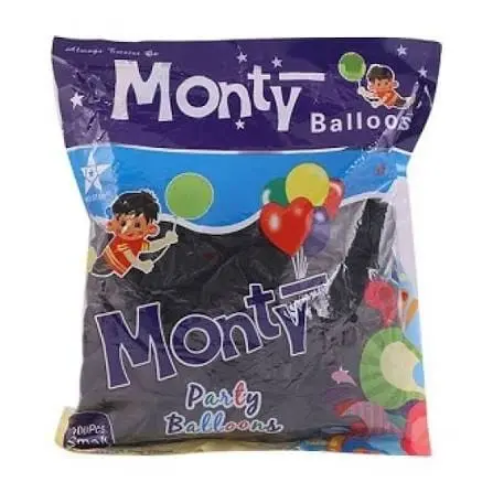 Monty Party Balloons Black 999