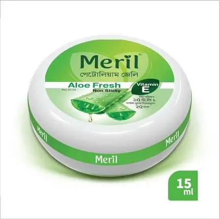 Meril Aloe Fresh Petroleum Jelly with Vitamin E – Non-Sticky Care (15 ml)