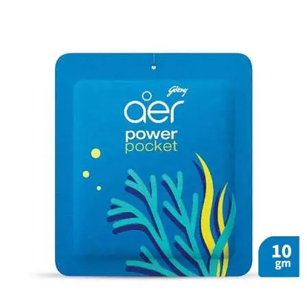 Godrej aer Power Pocket Bathroom Air Freshener – Sea Breeze (10 gm)
