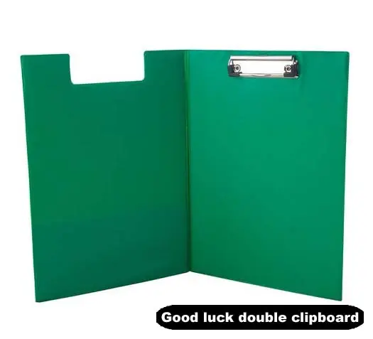 Good Luck Double Clipboard Green