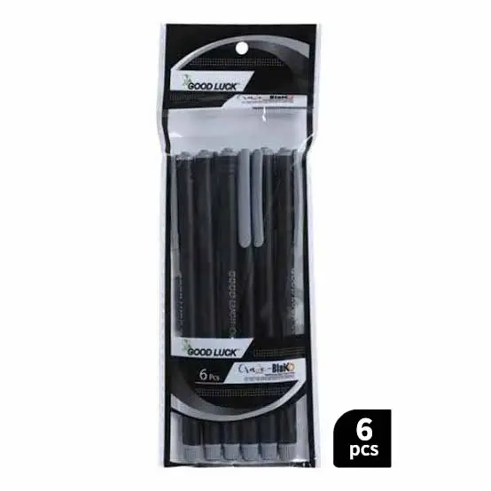 Good Luck Cruze Ball Pen – 6 Pcs Value Pack (Black)