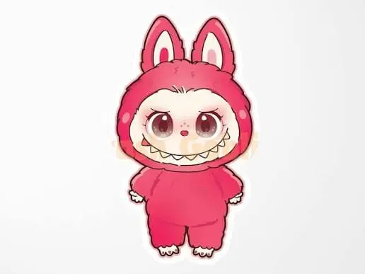 Labubu Cute Monster Character Sticker