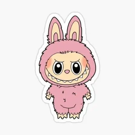 Labubu Pink Monster Sticker