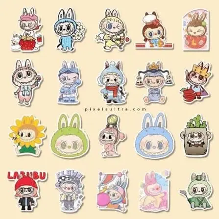 Labubu Mini Sticker Collection Pack