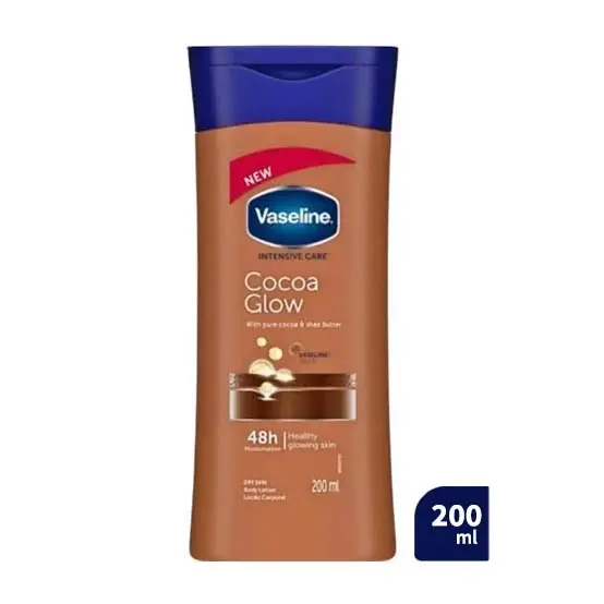 Vaseline Intensive Care Cocoa Glow Body Lotion – 48Hr Moisturisation (200 ml)