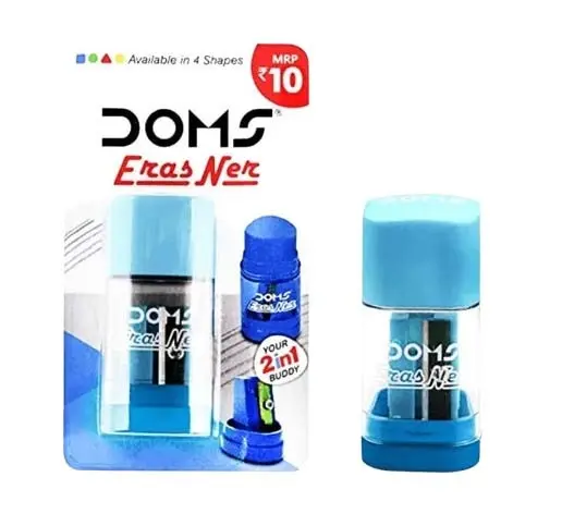 DOMS ErasNer 2-in-1 Eraser and Sharpener Combo