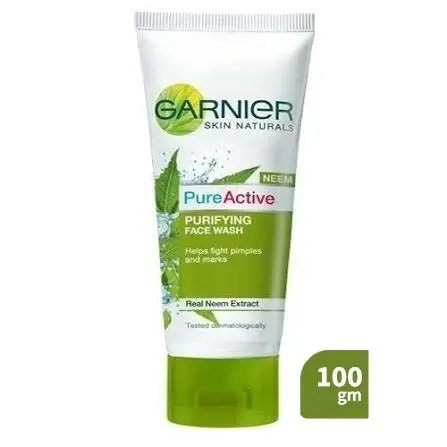 Garnier Skin Naturals Pure Active Purifying Face Wash (Neem) – 100 gm