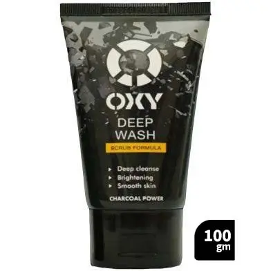 Oxy Deep Wash Scrub Formula with Charcoal Power – 100 gm