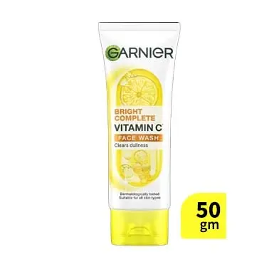 Garnier Bright Complete Vitamin C Face Wash – 50 gm