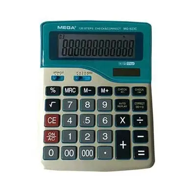 MEGA MG-923C 120 Steps Check & Correct Desktop Calculator