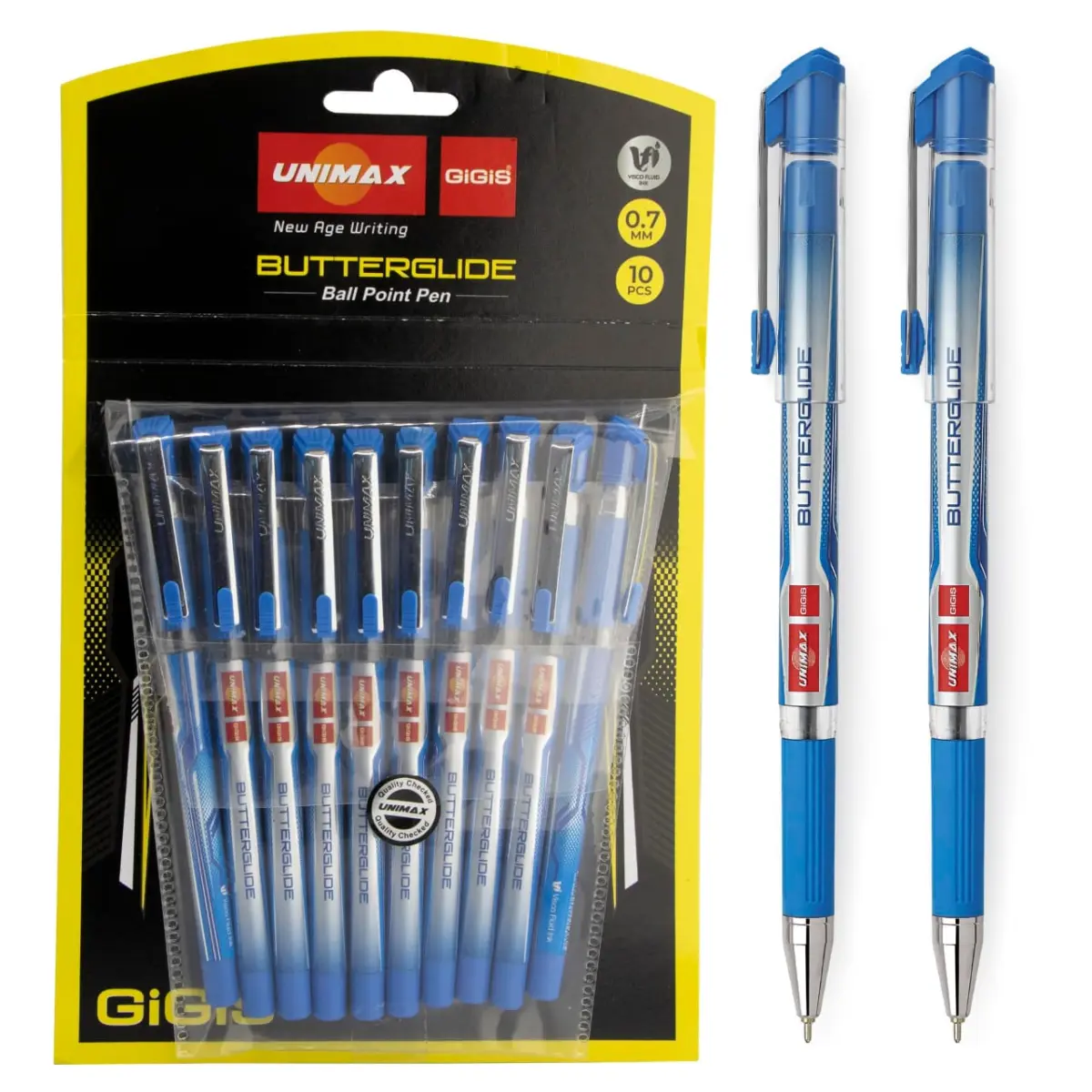 Unimax Butterglide Ballpoint Pen Set (10 Pcs)