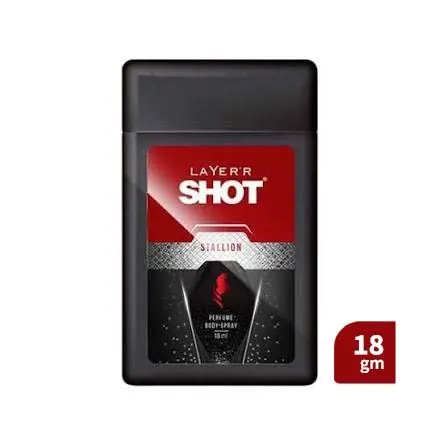 Layer’r Shot Stallion Pocket Perfume Body Spray – 18 ml