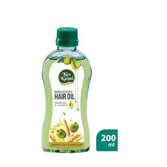 Keo Karpin Non-Sticky Hair Oil (Olive Oil & Vitamin E) – 200 ml