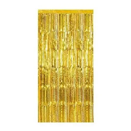 Gold Foil Fringe Curtain for Birthday Party Photo Backdrop Event Decor