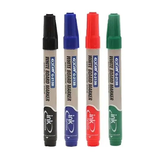 GXin G-213B Refillable White Board Marker Set (Assorted Colors)